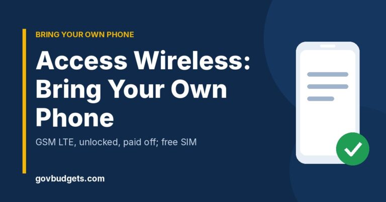 Access Wireless bring your own phone