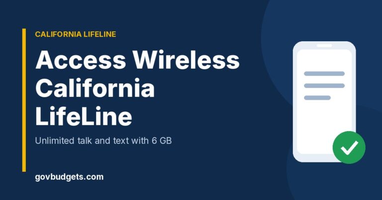 Access Wireless California LifeLine plan
