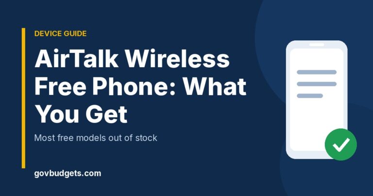 AirTalk Wireless free phone options