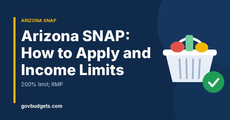 Arizona SNAP how to apply and income limits
