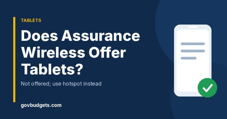 Assurance Wireless tablet options