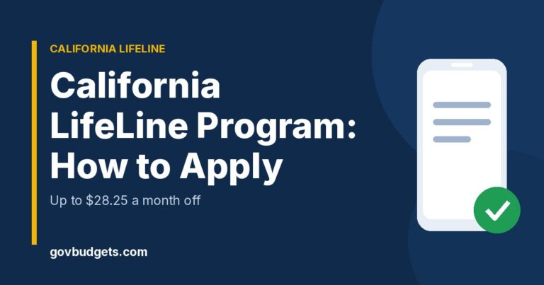 California LifeLine program free phone and how to apply