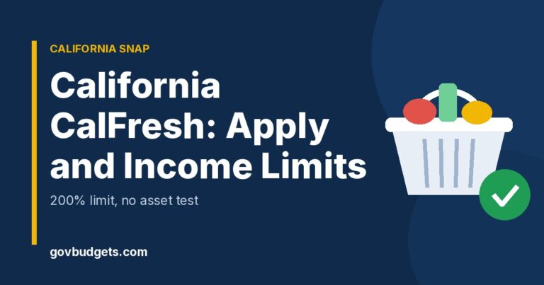 California SNAP how to apply and income limits