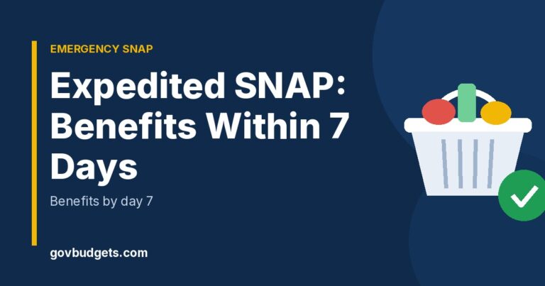 Expedited SNAP benefits within 7 days