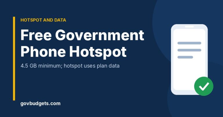 Free government phone with hotspot data