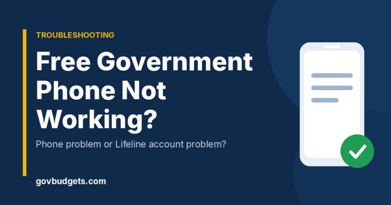 Free government phone not working fixes