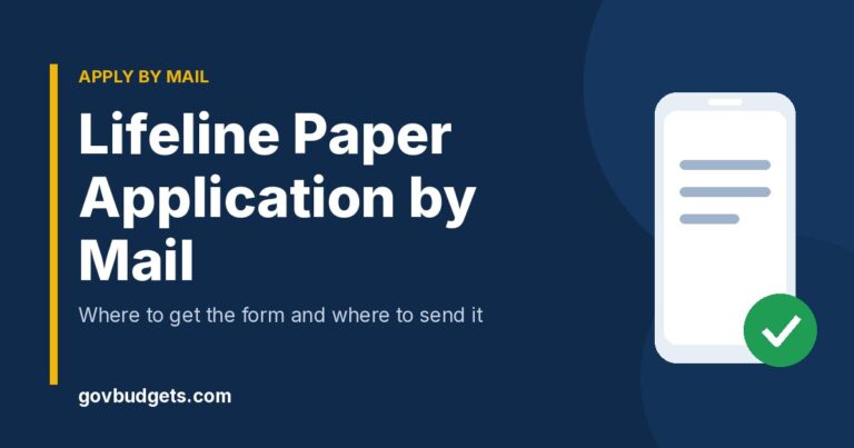 Lifeline paper application form by mail