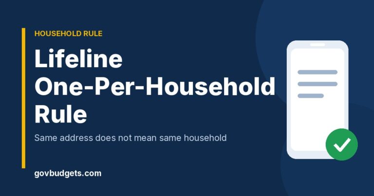 Lifeline one per household rule explained