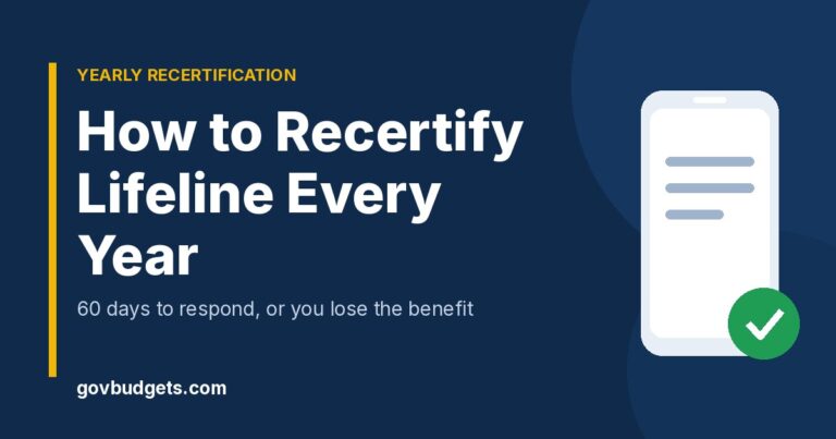 How to recertify Lifeline every year