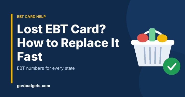 Lost EBT card replacement guide