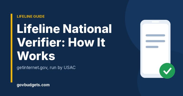 Lifeline National Verifier website and login guide