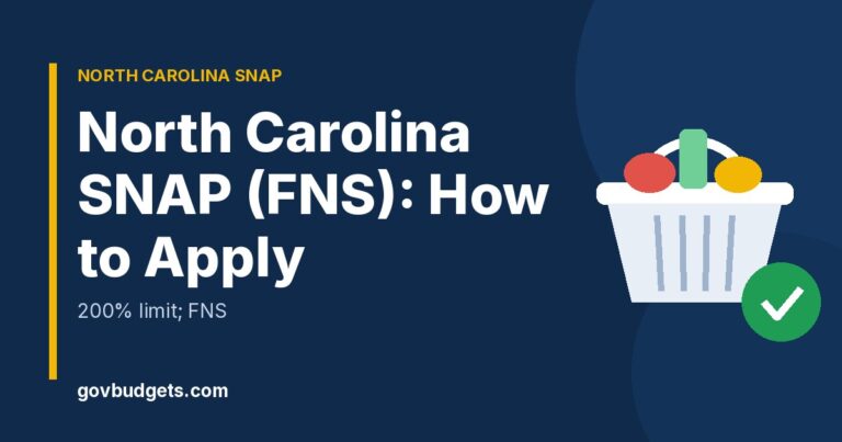 North Carolina SNAP how to apply and income limits