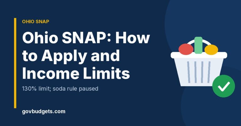Ohio SNAP how to apply and income limits