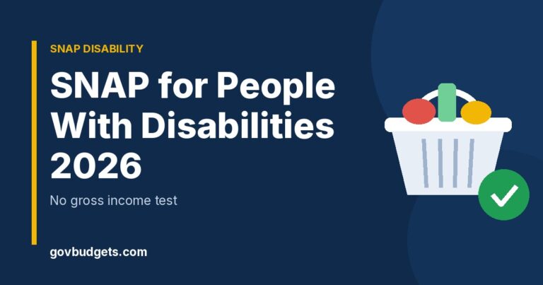 SNAP for people with disabilities