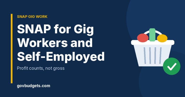 SNAP for gig workers and self-employed
