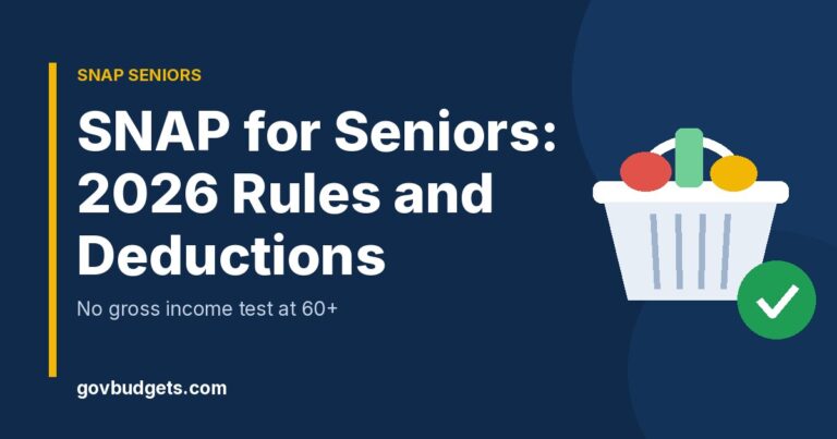 SNAP for seniors 2026 rules