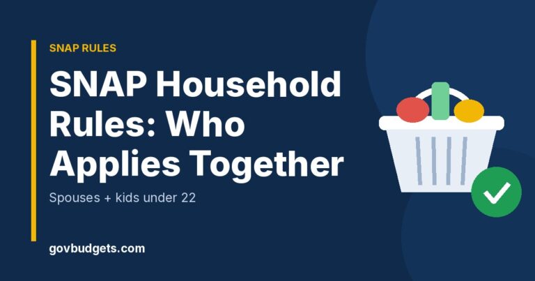 SNAP household rules explained