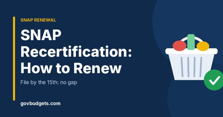 SNAP recertification renewal guide