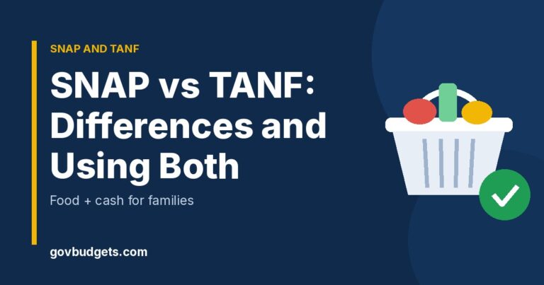 SNAP vs TANF comparison