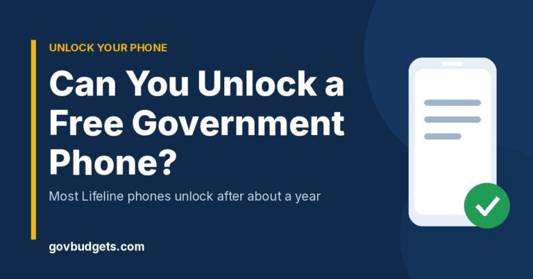 How to unlock a free government phone