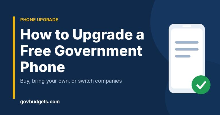 How to upgrade a free government phone